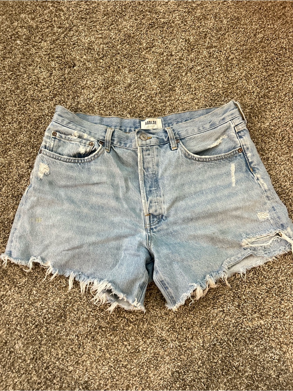 AGOLDE loose fit boyfriend shorts - Picture 2 of 3
